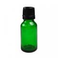 Green Boston Round cobalt green glass bottle