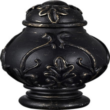 Flor do Rattan estilo resina Finial