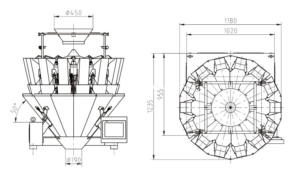 automatic multihead weigher