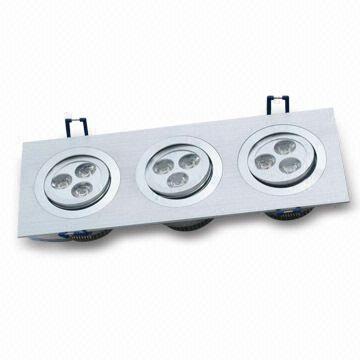 9W LED rectangulaire encastré lumières-9X1W