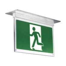 Aluminium Ceiling Recessed Mounted Exit Signs