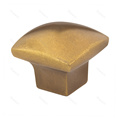 Gold Finish Square Kitchen Cabinet Drawer Knob