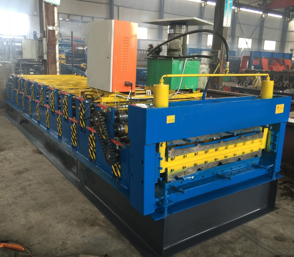 Double Layer Trapezoidal Panel Roll Forming Machine