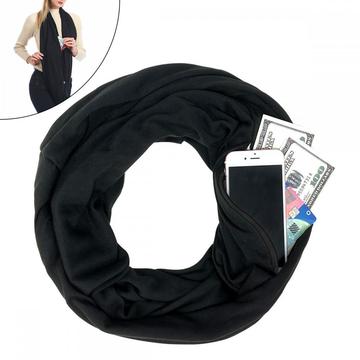 LADES Pocket Scarf Infinity Scarf