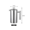 Edelstahl Doppelwand French Coffee Press