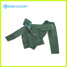 Waterproof PVC Polyester Men′s Rain Suit Rpp-016