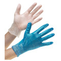 Hot sale blue disposable Medical examination vinyl glove