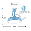 42Inch Crystal 3 Retractable Blades LED Ceiling Fans