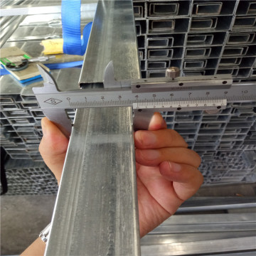 Galvanized rectangular pipe tube