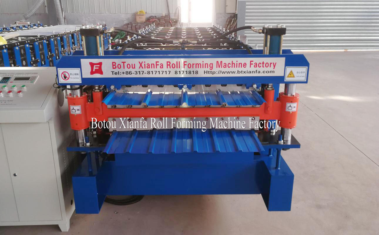 metal roofing panel roll forming machine