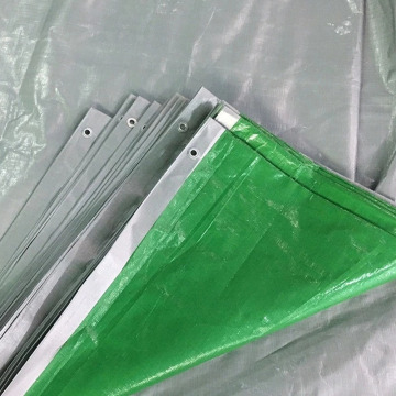 110gsm Green Silver Reinforced Tarpaulin