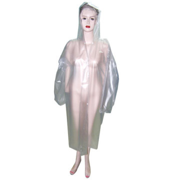 Ladies White PVC Raincoat