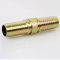 Double connector hydraulic hose tube fittings