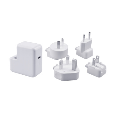 Adaptador Apple 30w laptop rápido usb-c carregador