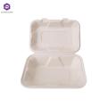 Degradable Disposable Lunch Bento Box Cardboard Lunch Box Microwave Paper Plate Dish Restaurant Serving Supplies Customized Size