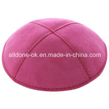 Suede suave Kippot, cuatro paneles, casquillo del cráneo, Kippot Kippah