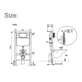 Economic Water Saving Dual Flush Toilet Concealed Cistern