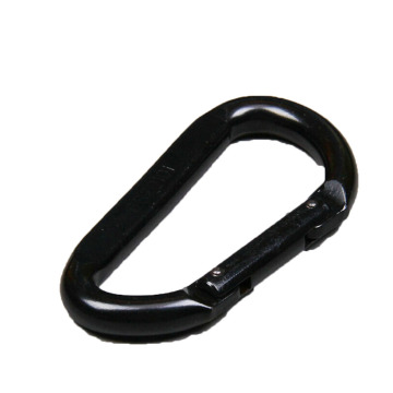 Black Steel Carabiner Snap Hook for Safety Harness OEM