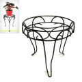 Home Handicraft Decoração Metal Single Ground Flowerpot Holder Craft