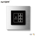 3 Gangs Lighting Switch Touch Panel mit Master Control Glass Outline Rahmen (HR1000A-GL-L3M)