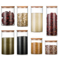 Borosilicate Airtight Glass Food Containers with Bamboo Lid