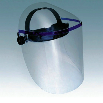 Visor facial transparente de proteção total de ângulo
