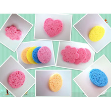 Wholesale 2014 New Pulp Wood and Cotton Cleaning Sponge Makeup Remover Sponge*