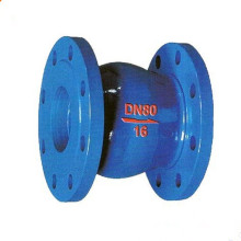 Vertical noise eliminating spring stop check valve