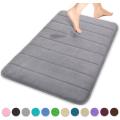 Comfity Memory Foam Bath Mat Grey