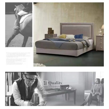 Modernes Schlafzimmer-Möbel aus Ledersofa mit Lagerung