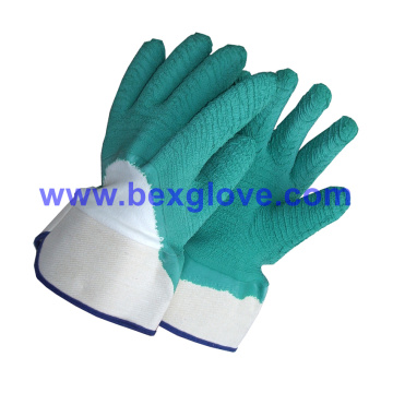 Baumwoll Jersey Liner, Sicherheitsmanschette, Latex beschichtet