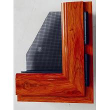 Customized wood grain aluminium window