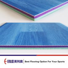 Revêtement de sol sportif de futsal d&#39;intérieur avec plancher en plastique