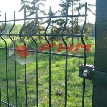 Green Color 3D Vinyl Coated Welded Fence