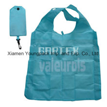 Blue Promotional Waterproof 190t Nylon Fabric Foldable Gift Bag