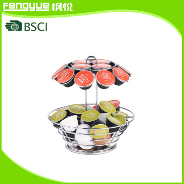 Metal Wire Chromed Dolce Gusto Coffee Capsule Basket