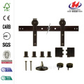 Hook Hardware Black Rolling Door Hardware Kit