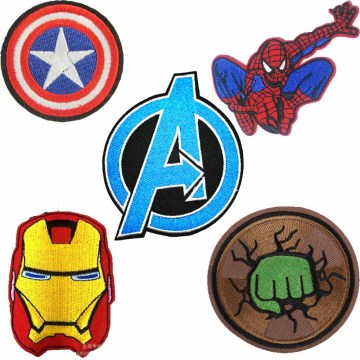 Capitán América hierro en parche bordado ropa parche