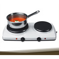 Aço inoxidável Portable Double Burner Electric Coil Fogão