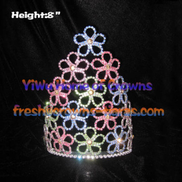 8inch Colored Flower Spring Crowns