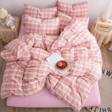 Baumwollgittergarn gefärbt und gewebt Bettwäsche-Set