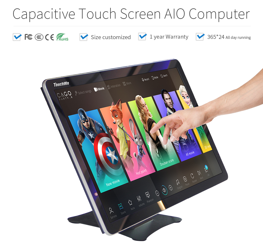 Ultra thin touch pc