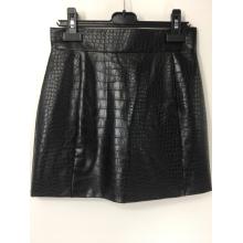 Black PU Leather Mini Skirt