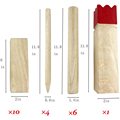 Kubb Wikinger Schach Holz Outdoor Rasen Spiel Set