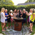 Wood Burning Corten Steel Fire Pit BBQ