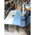 Modern Rectangular Dinning Table Set 4 Chairs