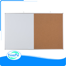 Home school combination magnetic whiteboard and cork board