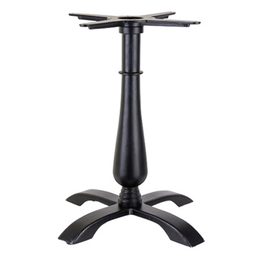 buena calidad 600*600*H720 mm Material de hierro fundido Base de mesa con recubrimiento de color negro