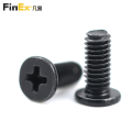 M2.5 Black Teeth Small Miniature Flat Head Screw