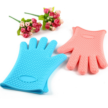 Gants de cuisine en silicone de qualité alimentaire Gants de barbecue en silicone